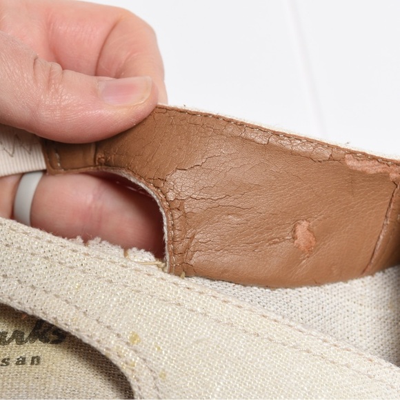 Clark’s Women’s espadrille wedges, cream, size 7 - Picture 9 of 10